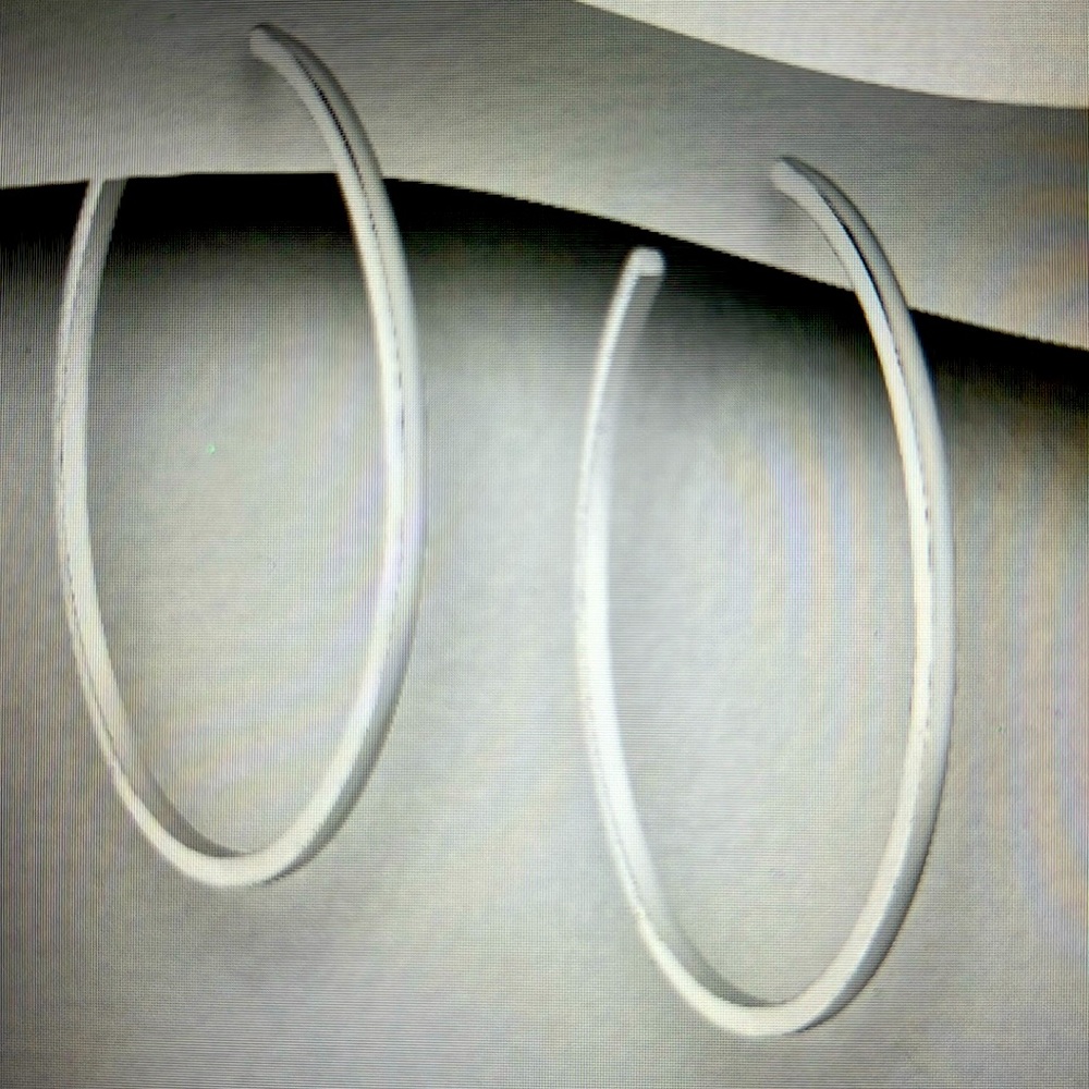 Brand New 925 Sterling Silver Matte Push-Back